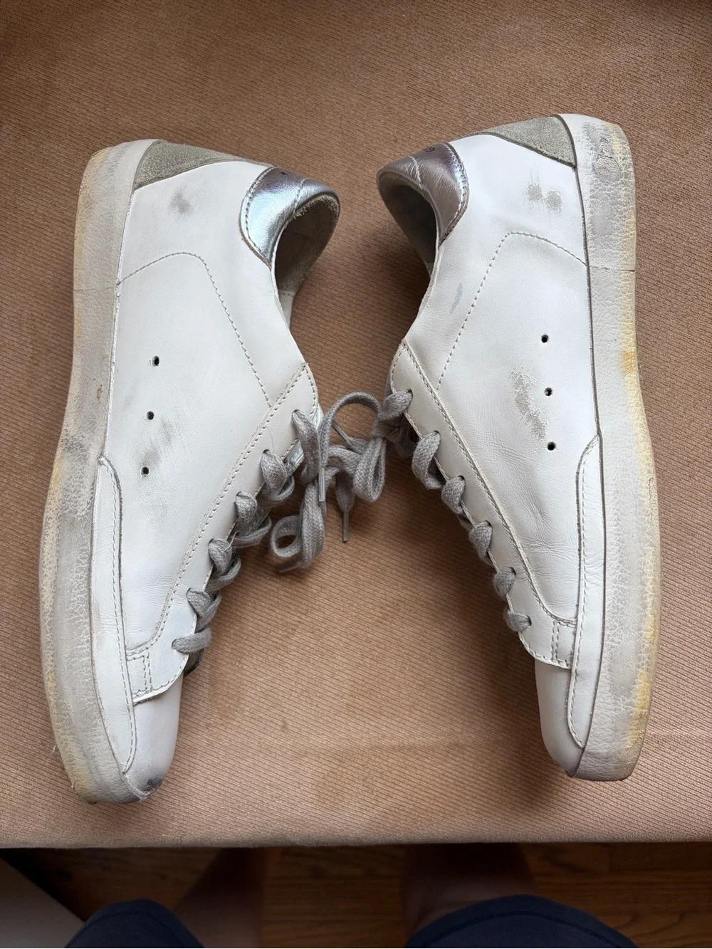 Golden Goose Super-Star Mixed Media Leather Sneakers